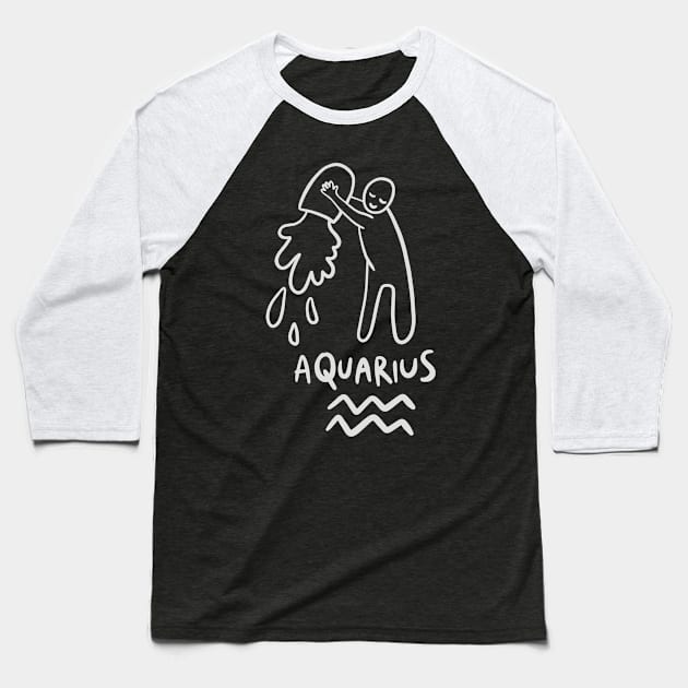 Aquarius Baseball T-Shirt by isstgeschichte